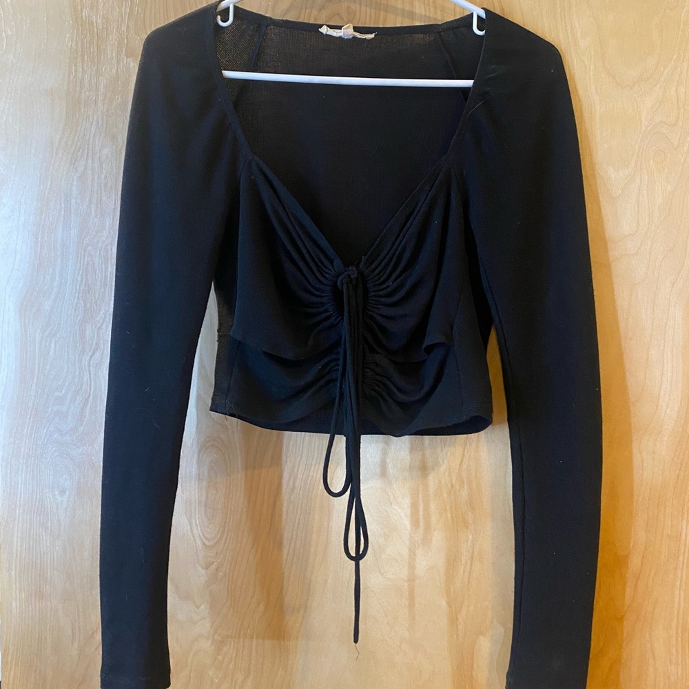 Black crop top